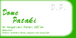 dome pataki business card